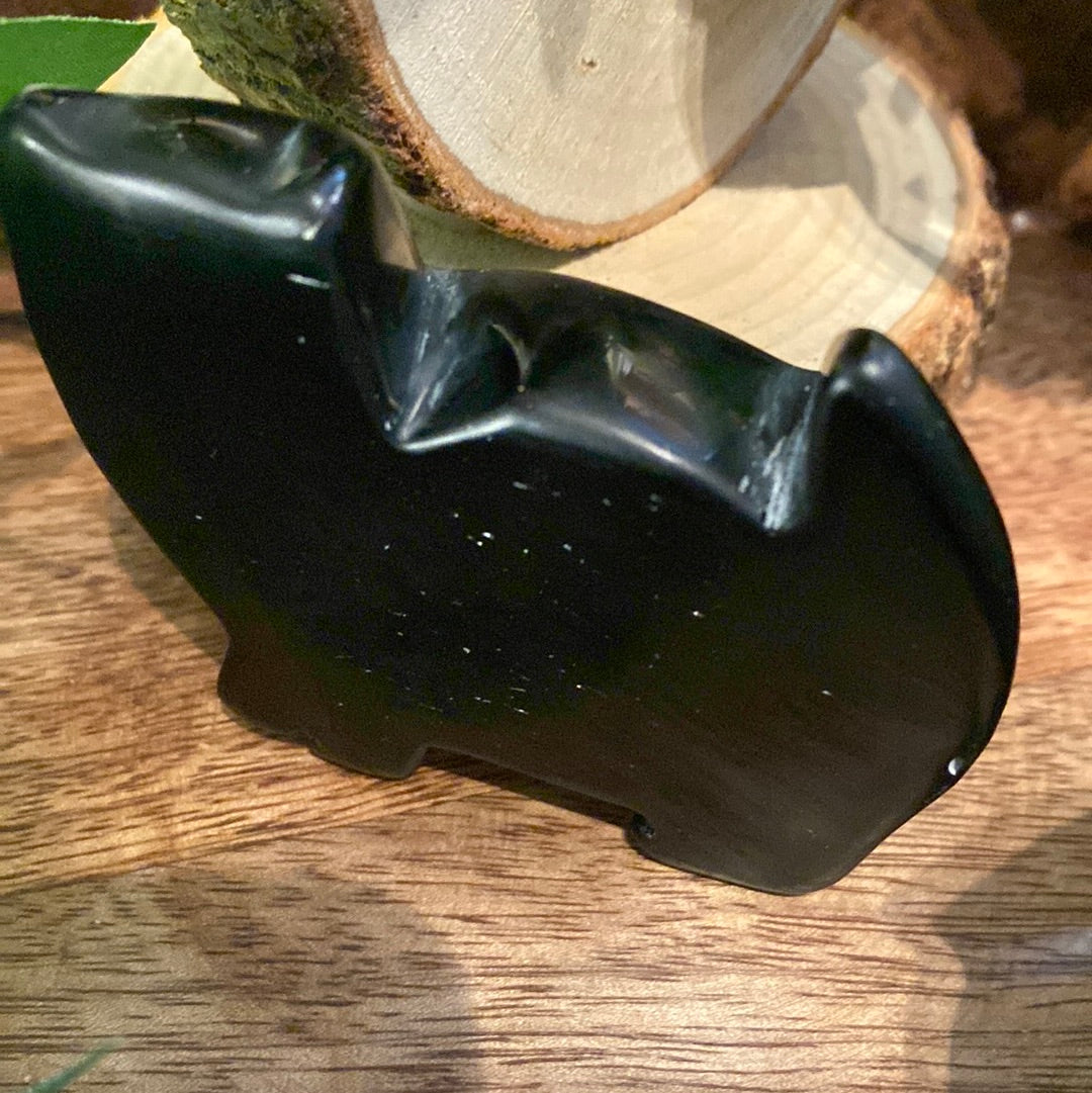 Black obsidian