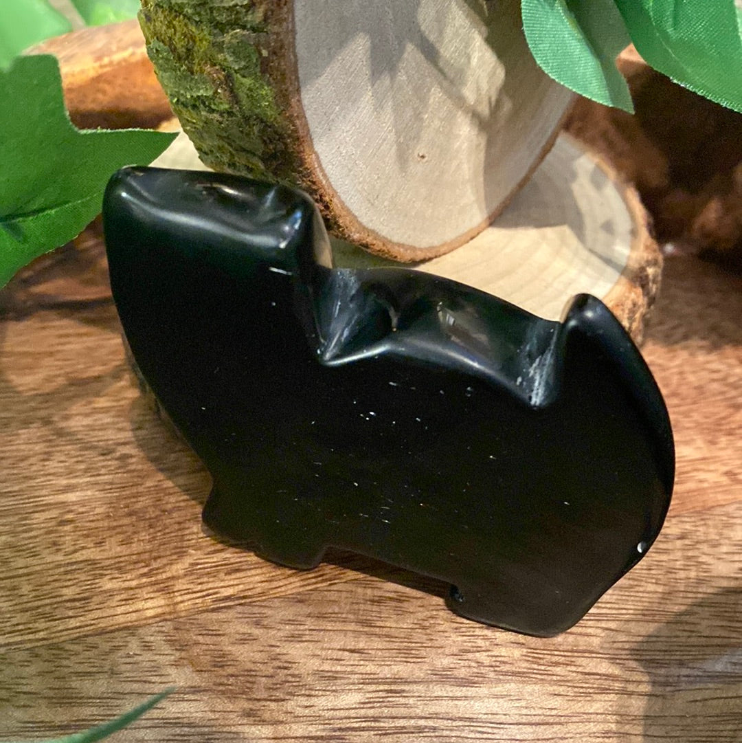 Black obsidian
