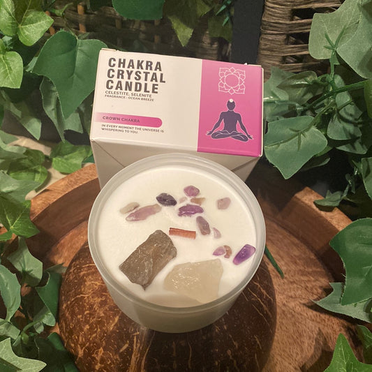 Crown chakra candle