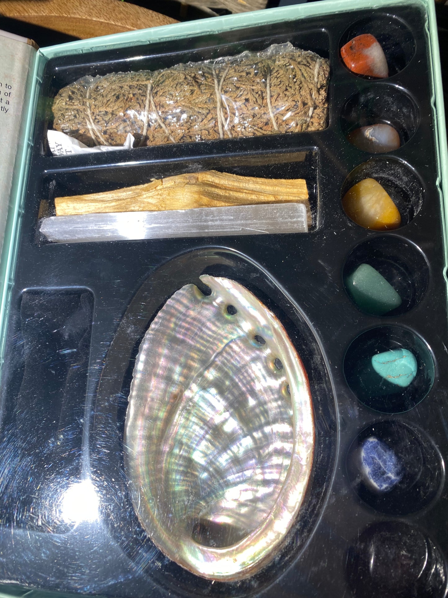 Divine smudge & stone wellness kit energy