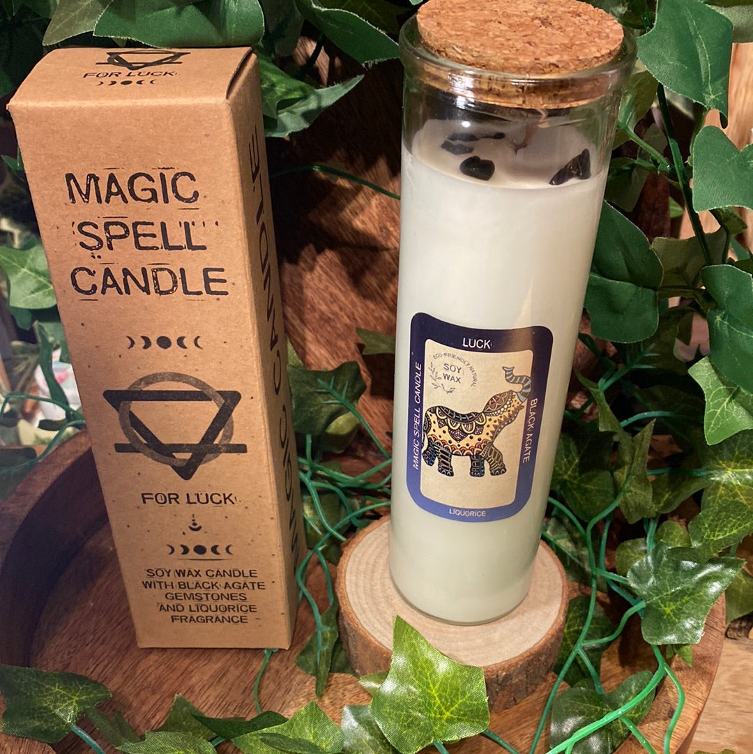 Magic spell candle for luck