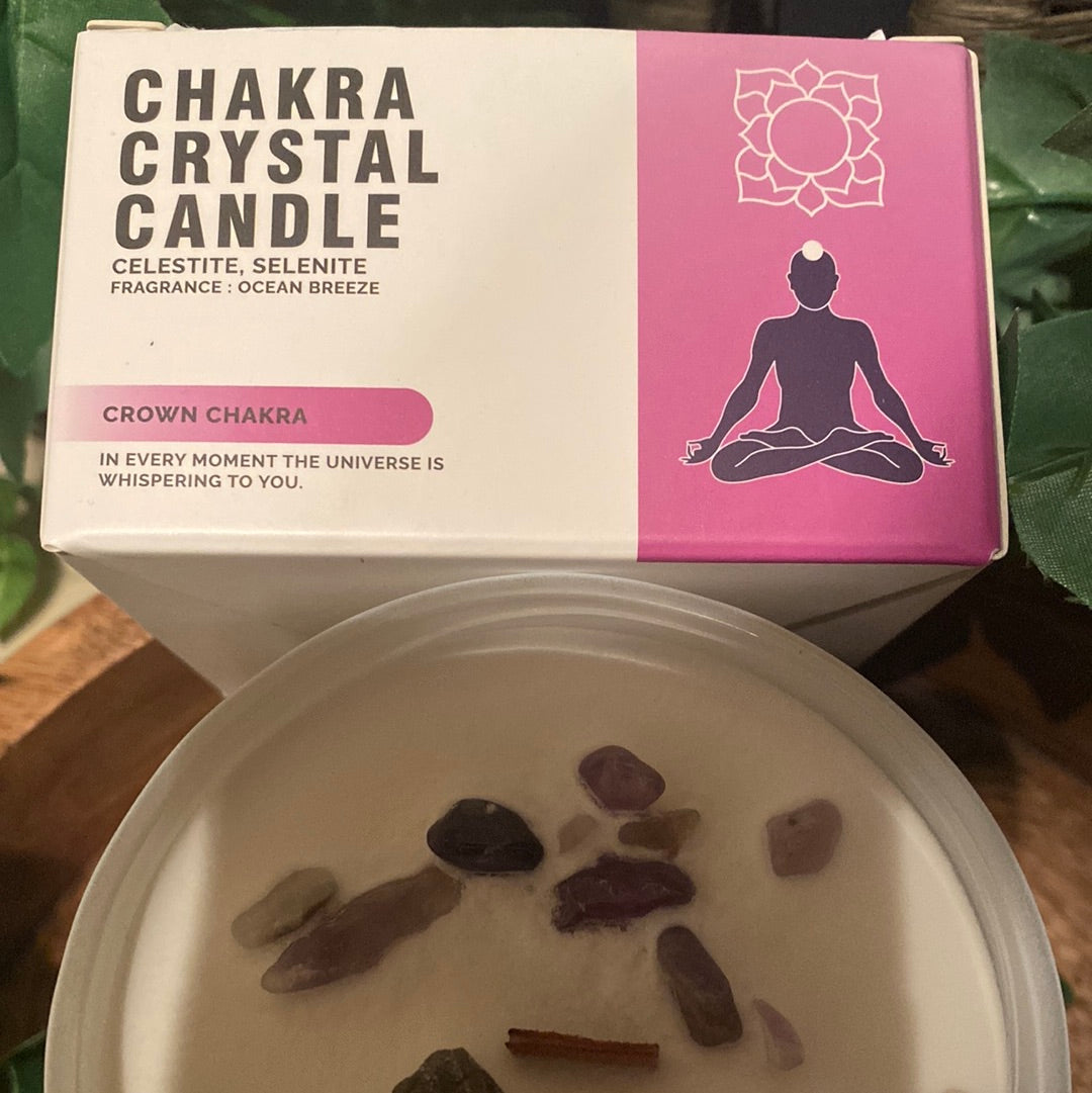 Crown chakra candle