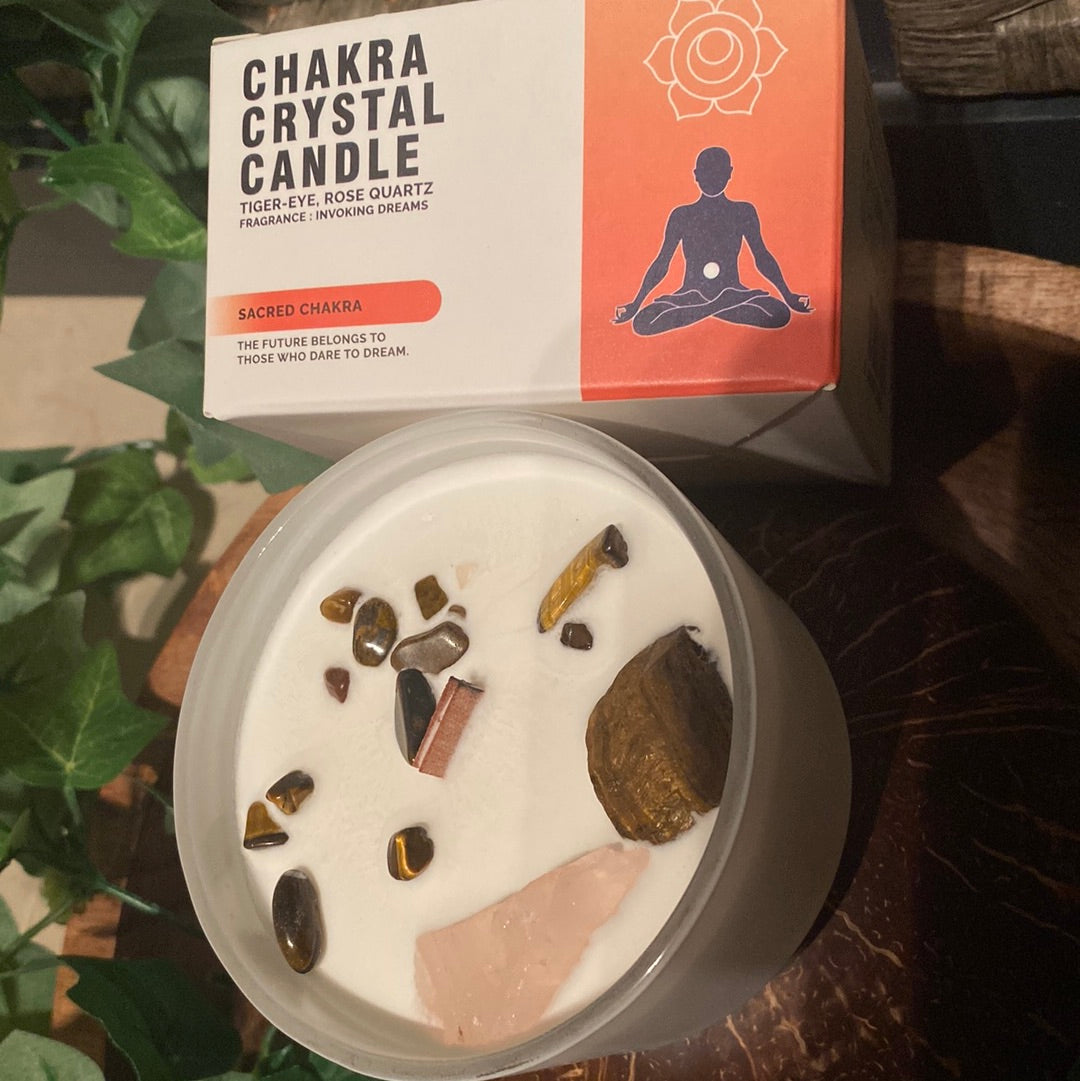 Sacred chakra candle