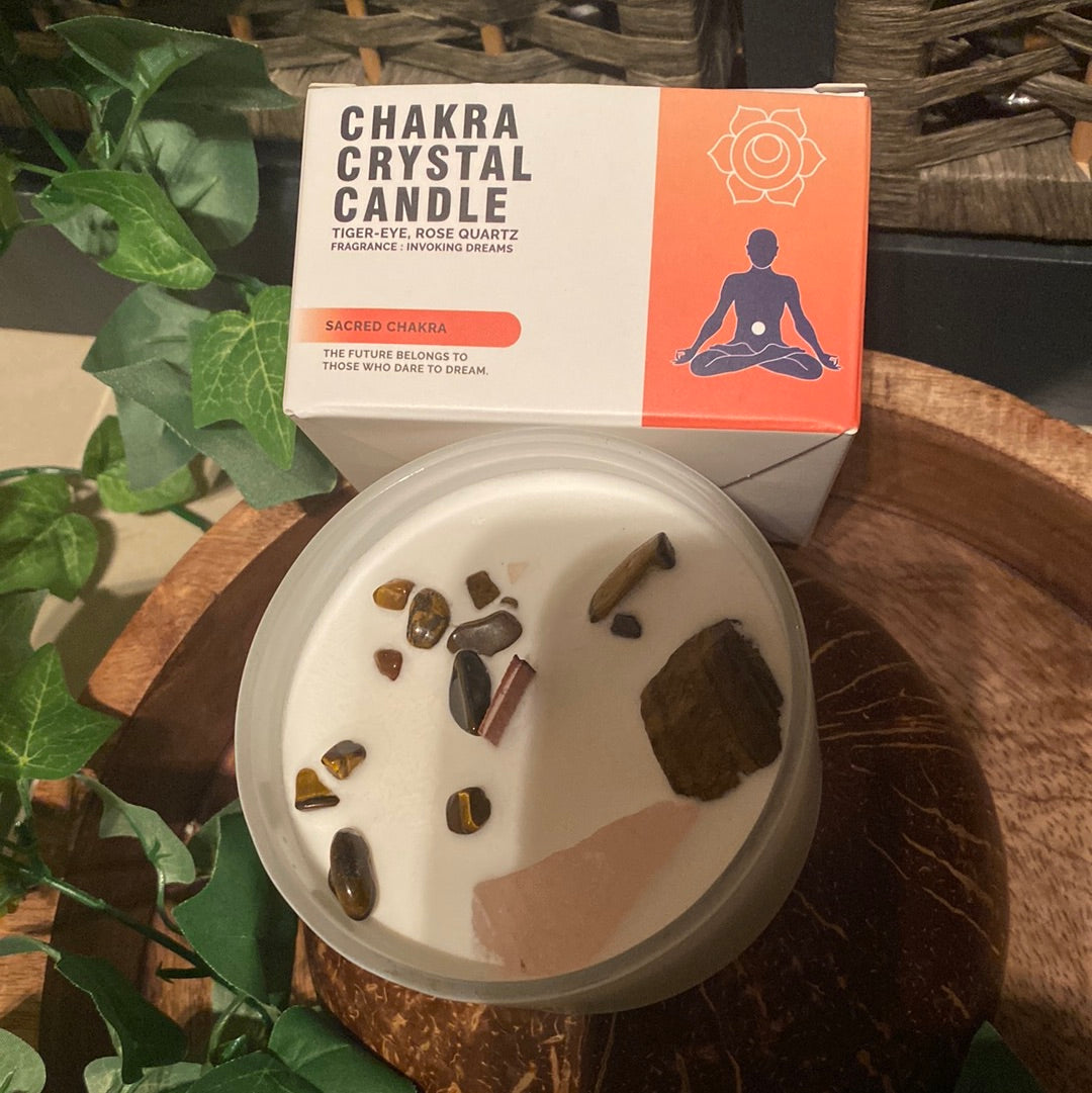 Sacred chakra candle