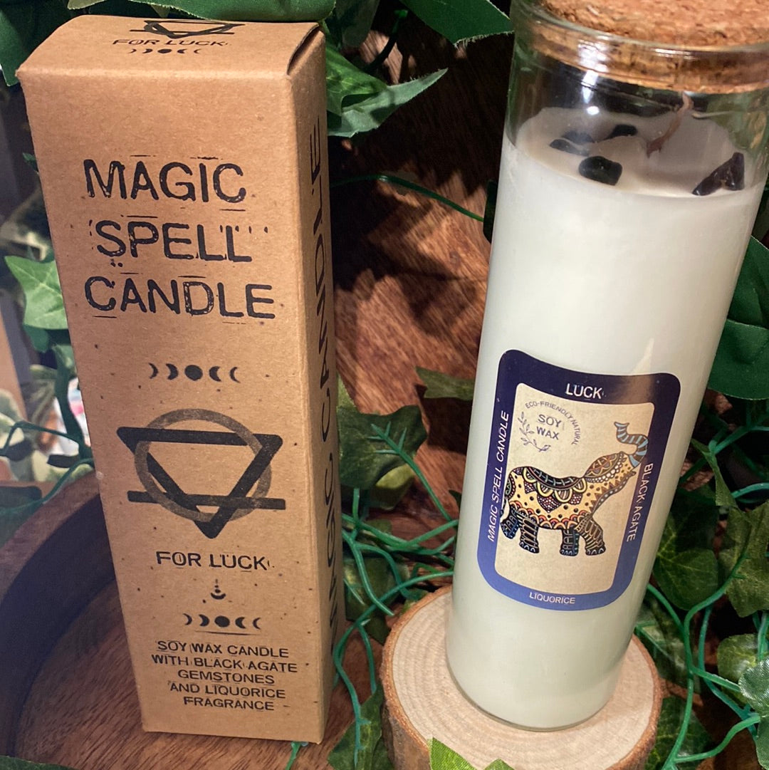 Magic spell candle for luck