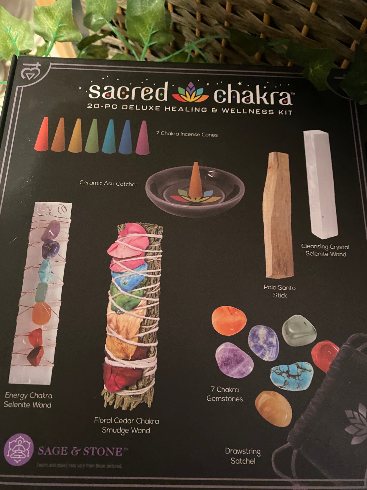 Sacred chakra wellness kit