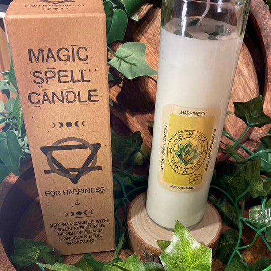 Magic spell candle for happiness