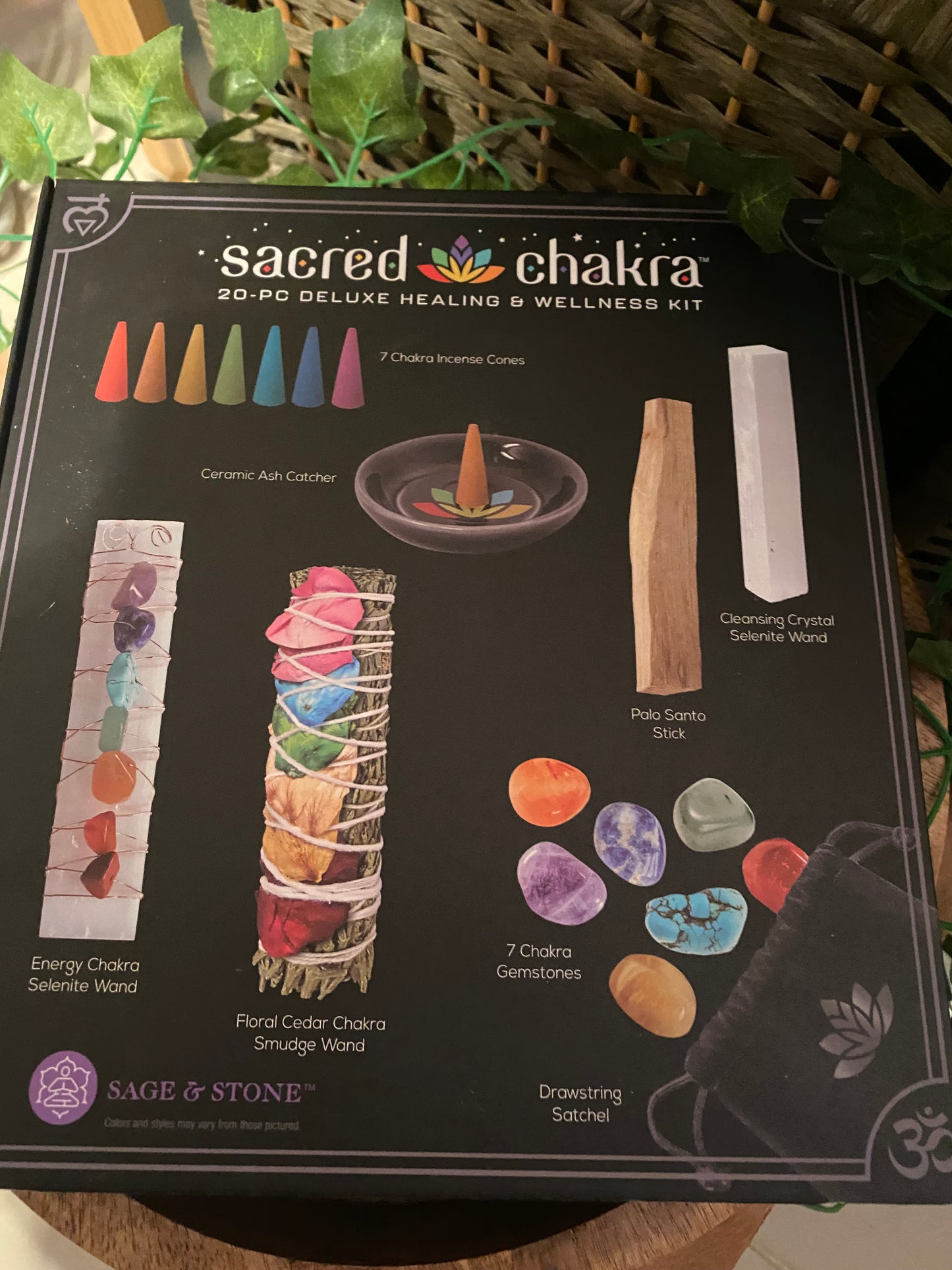 Sacred chakra wellness kit