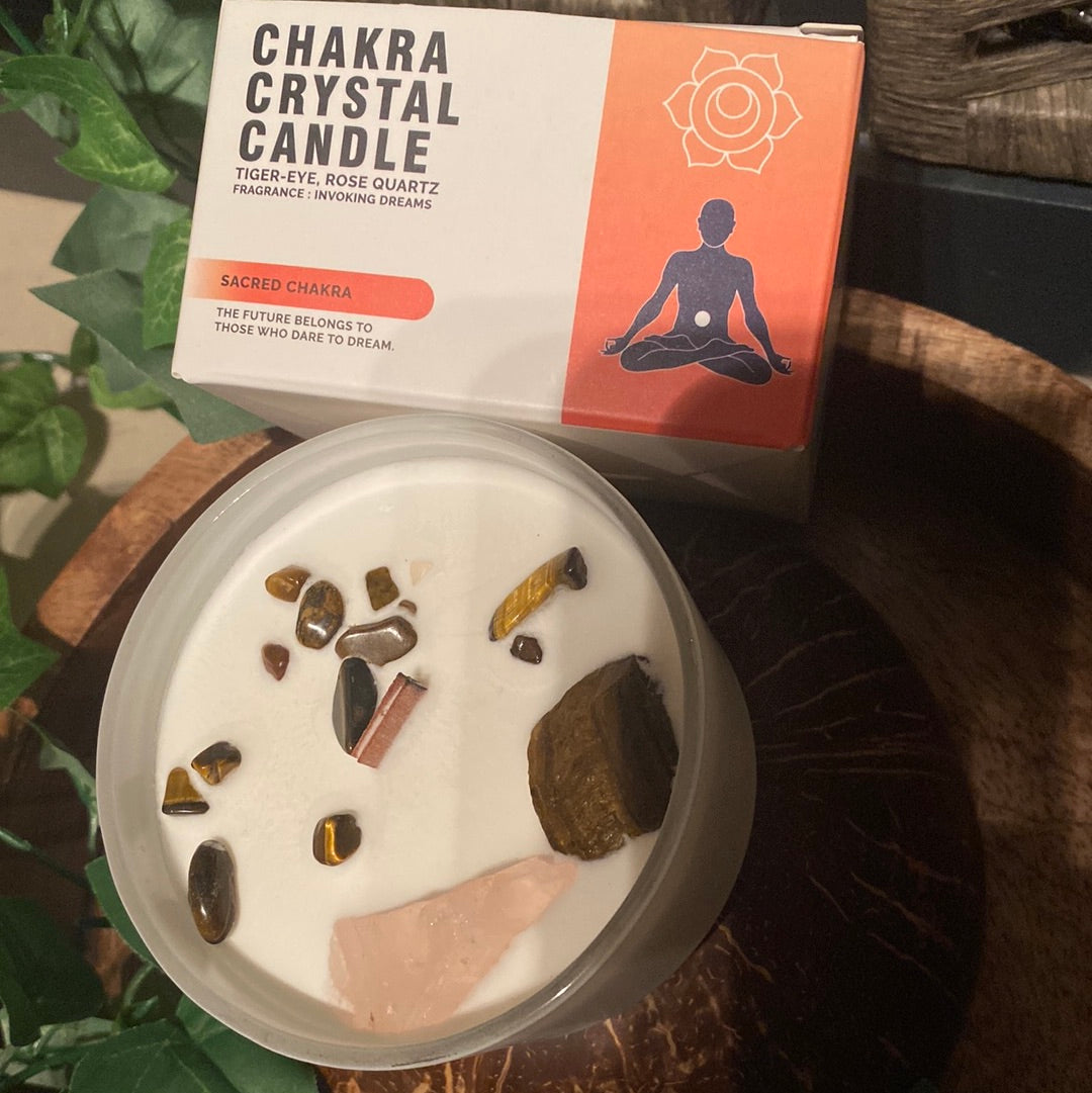 Sacred chakra candle