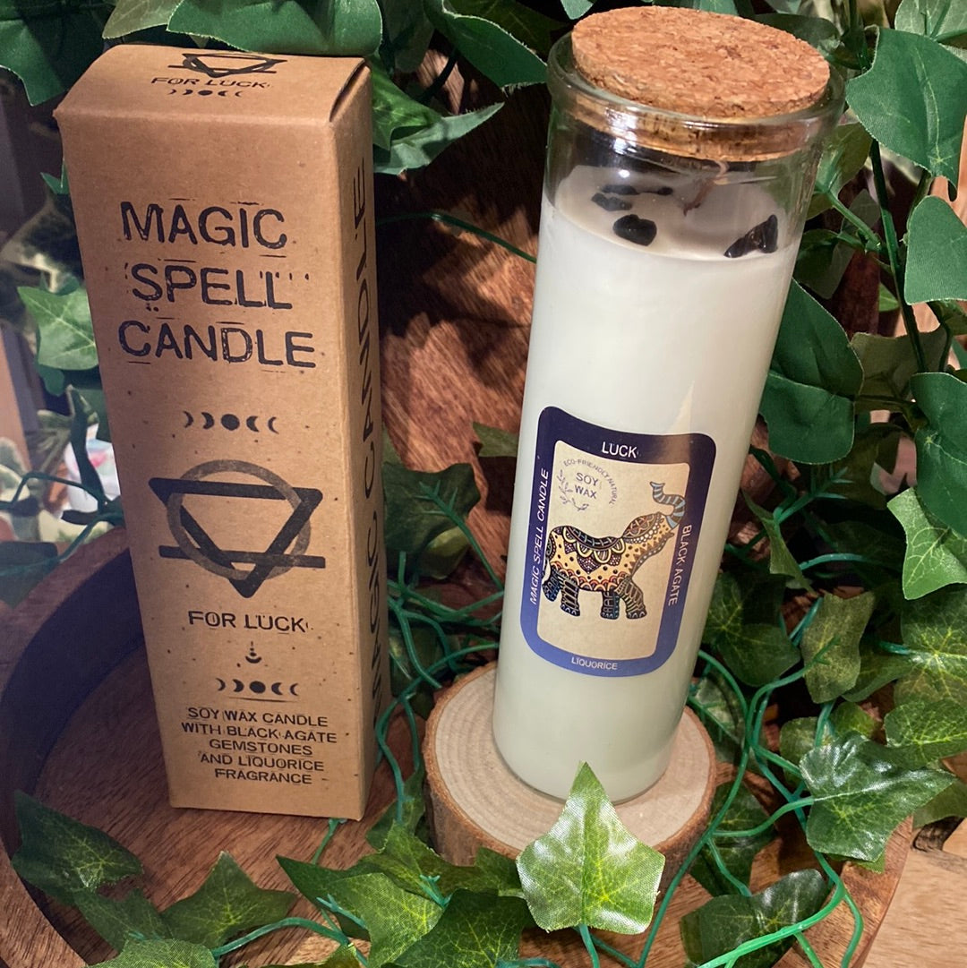 Magic spell candle for luck