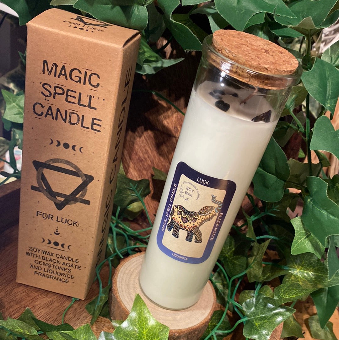 Magic spell candle for luck