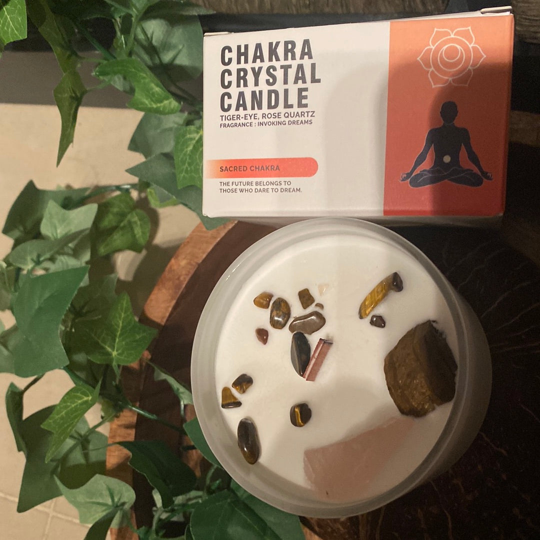 Sacred chakra candle