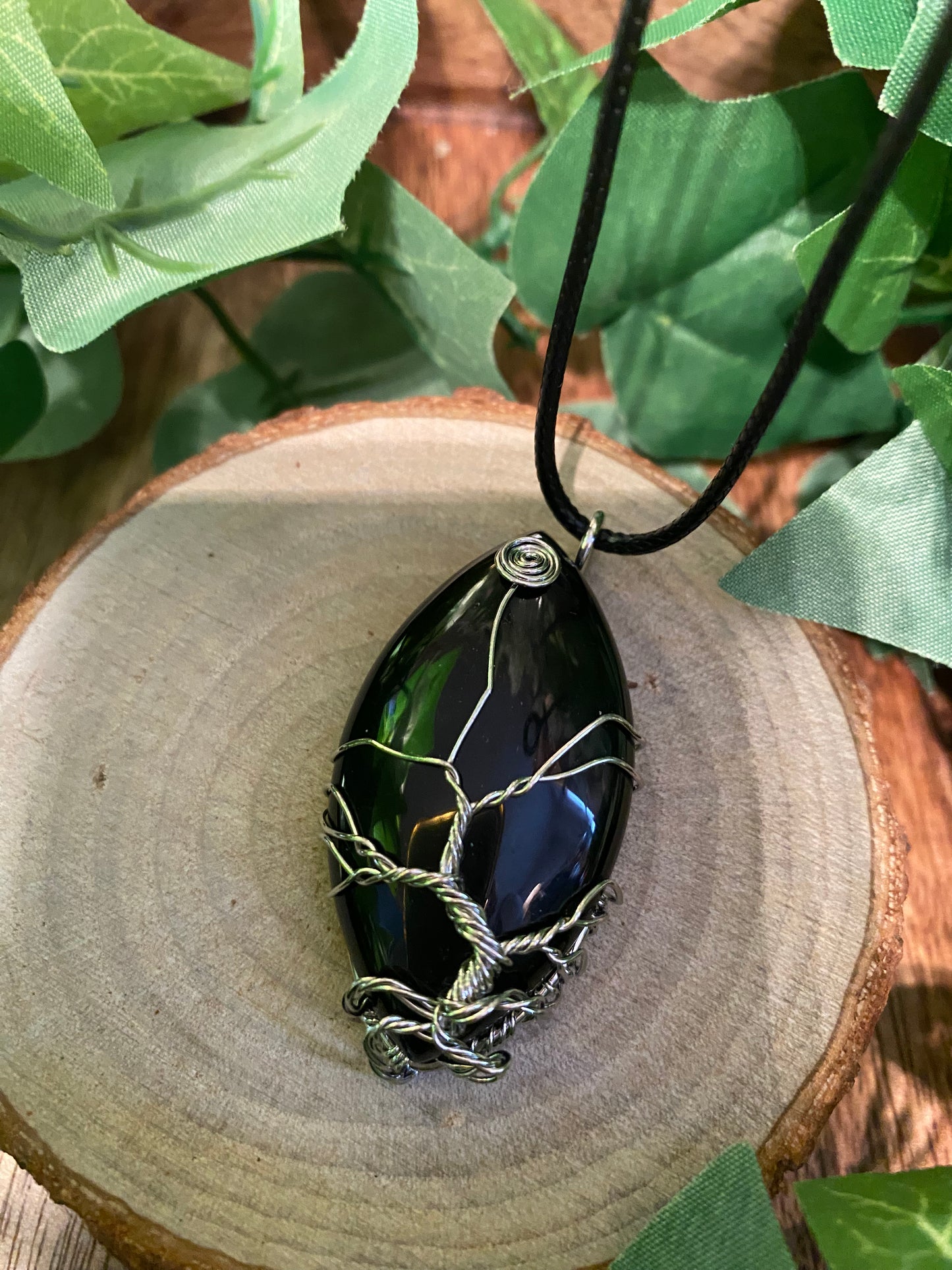 Wire wrapped pendant