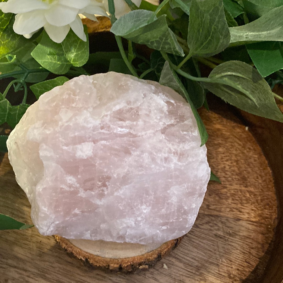 Rose quartz chunk