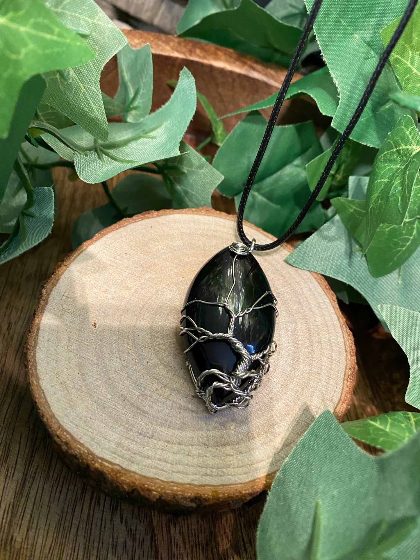 Wire wrapped pendant