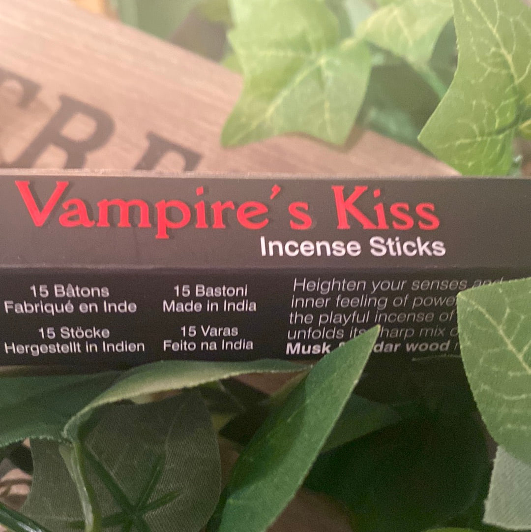 Halloween incense sticks vampires blood