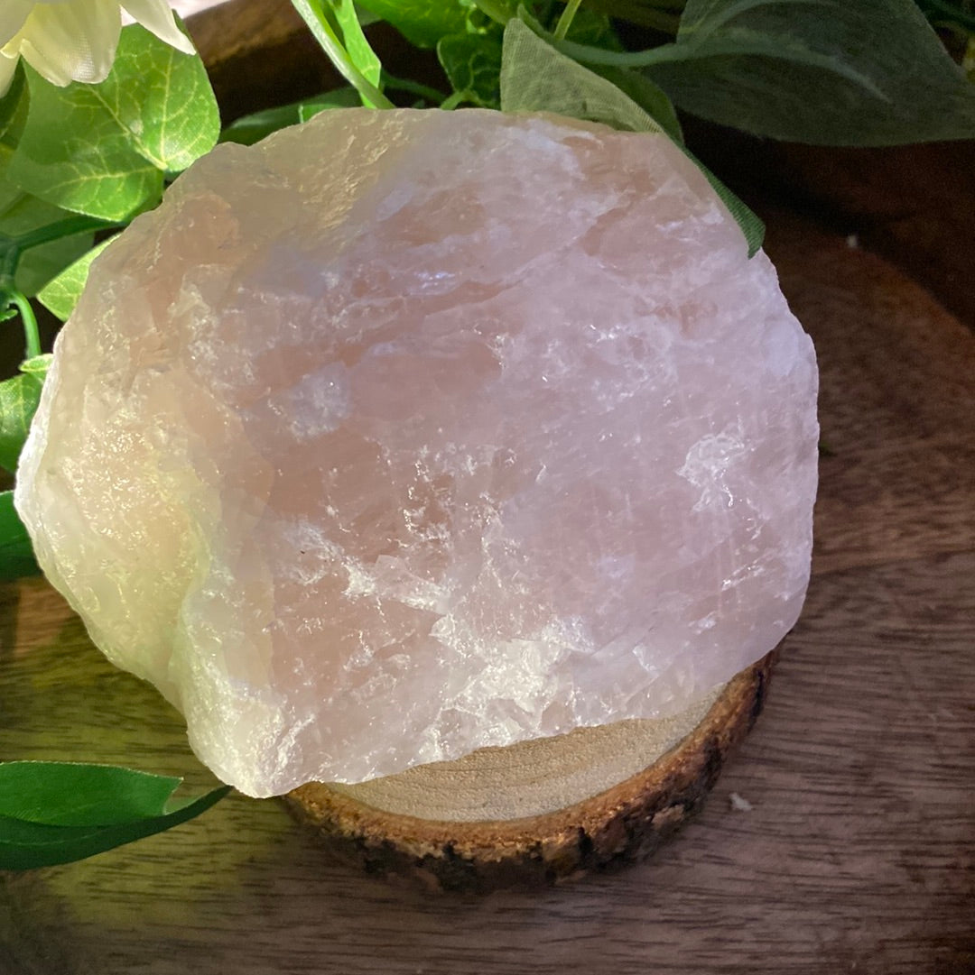 Rose quartz chunk