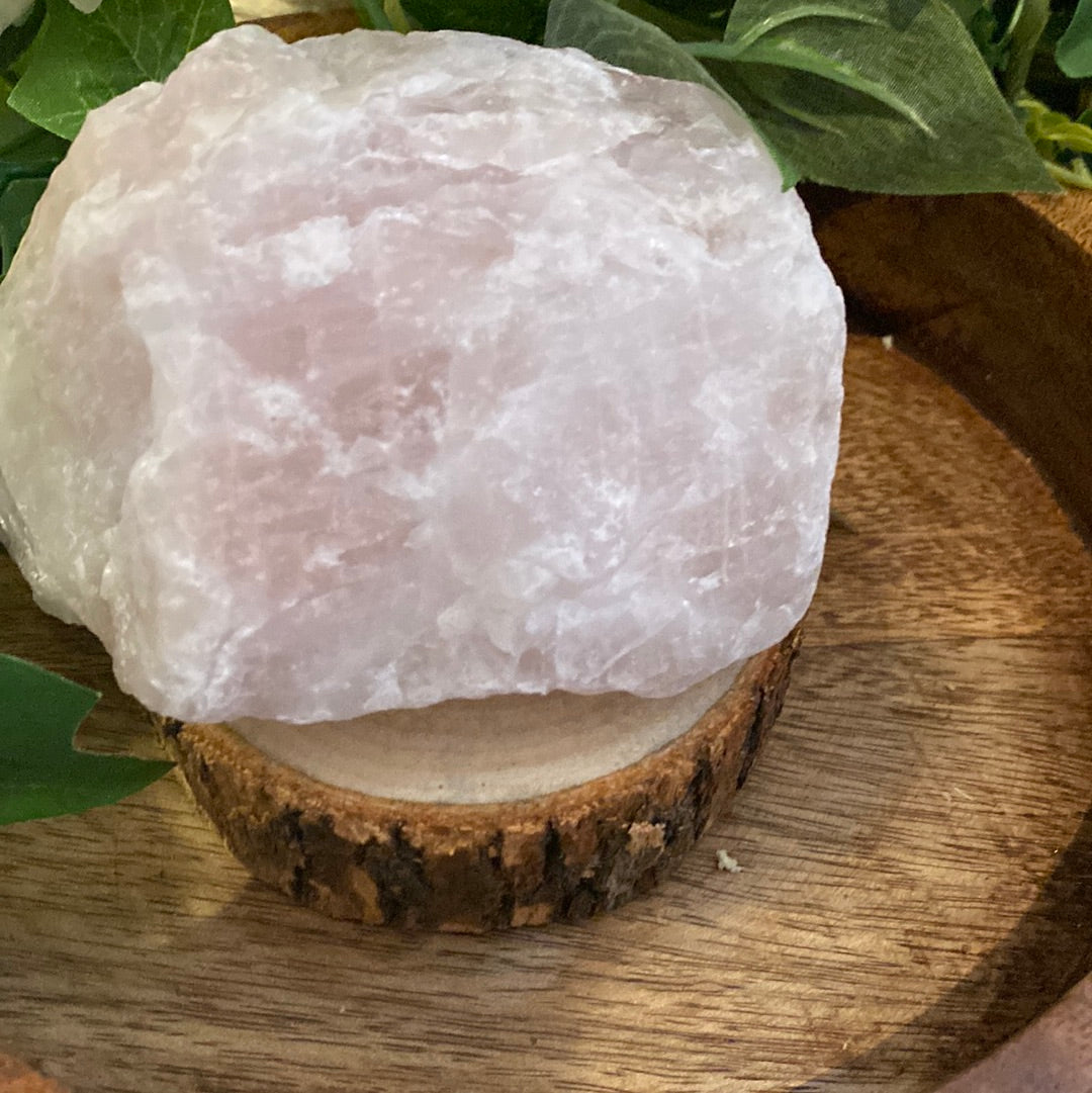 Rose quartz chunk