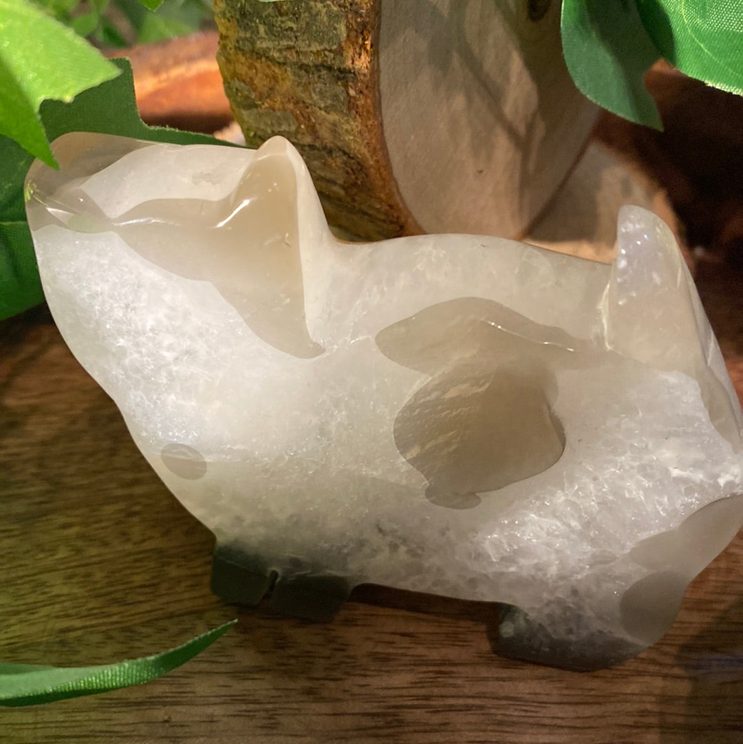 Agate cat crystal