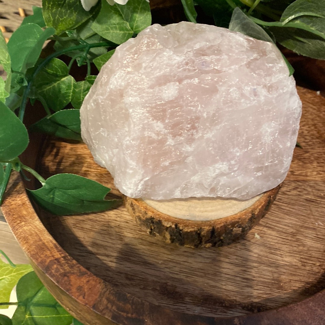 Rose quartz chunk