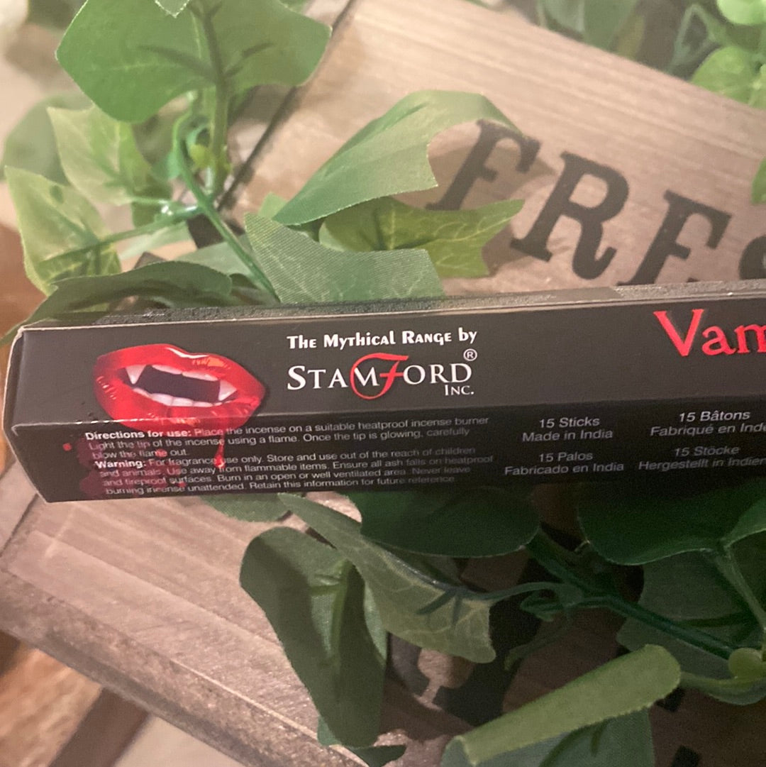 Halloween incense sticks vampires blood