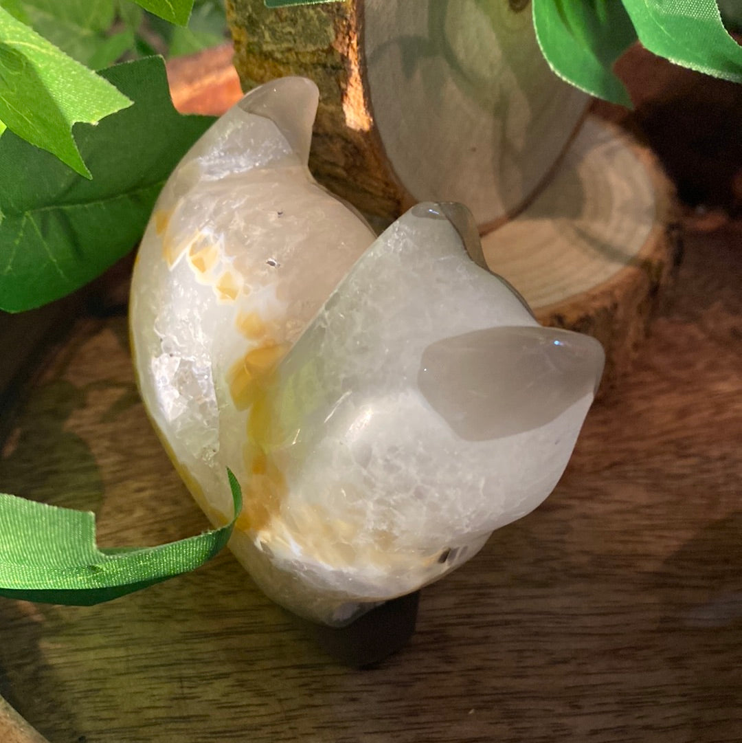 Agate cat crystal