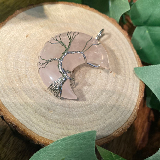 Opal wire wrapped pendant